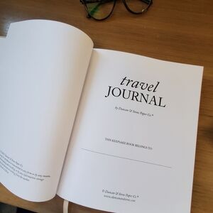 Cream Travel Journal